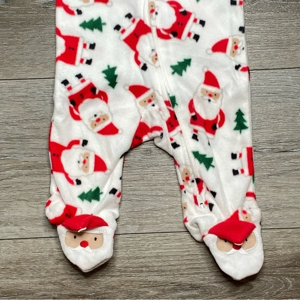 Carter’s Baby Christmas Santa footed Zip Pajama